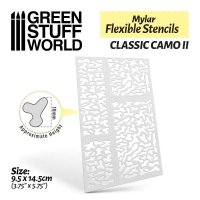 グリーンスタッフワールド[GSWD-3683]フレキシブルステンシルシート クラシックカモ2(約10mm大)