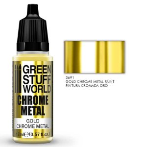 画像1: グリーンスタッフワールド[GSWC-3691]アルコール系塗料クロームメタル ゴールド (1)