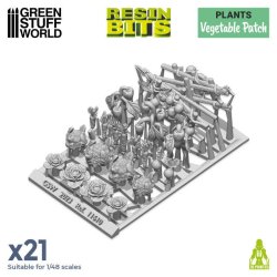 画像2: グリーンスタッフワールド[GSWD-11610]ジオラマアクセサリー 3Dプリントセット 野菜畑(21個入)