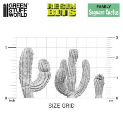 画像3: グリーンスタッフワールド[GSWD-11615]3Dプリントセットーサワロサボテン