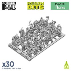 画像2: グリーンスタッフワールド[GSWD-11625]ジオラマアクセサリー 3Dプリントセット トゲのある植物の枝(30個入)