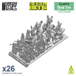 画像2: グリーンスタッフワールド[GSWD-11630]3Dプリントセット - 枯れ木（幹）