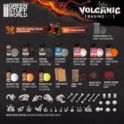 画像2: グリーンスタッフワールド[GSWD-11643]情景素材 ベーシングセット 火山地帯