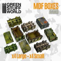 グリーンスタッフワールド[GSWD-11654]ジオラマアクセサリー 木製枠箱セット(8個入)
