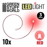グリーンスタッフワールド[GSWD-3823]3mm LEDライト レッド