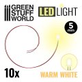 グリーンスタッフワールド[GSWD-3826]5mm LEDライト 電球色(ウォームホワイト)