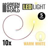 グリーンスタッフワールド[GSWD-3826]5mm LEDライト 電球色(ウォームホワイト)