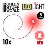 グリーンスタッフワールド[GSWD-3827]5mm LEDライト レッド