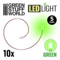 グリーンスタッフワールド[GSWD-3828]5mm LEDライト グリーン