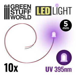 画像1: グリーンスタッフワールド[GSWD-3830]5mm LEDライト 紫外線色 (1)