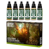 グリーンスタッフワールド[GSWC-11745]ウッド&バークカラー 6本セット