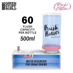 画像2: グリーンスタッフワールド[GSWD-11885]ブラシリンサー専用ボトル500ml　ピンク