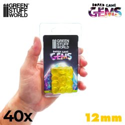 画像2: グリーンスタッフワールド[GSWD-4070］プラスチックジェム 12mm 　イエロー