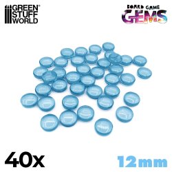 画像1: グリーンスタッフワールド[GSWD-4071］プラスチックジェム 12mm 　ライトブルー