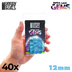 画像2: グリーンスタッフワールド[GSWD-4071］プラスチックジェム 12mm 　ライトブルー