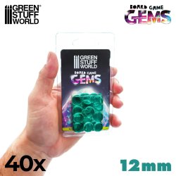 画像2: グリーンスタッフワールド[GSWD-4072］プラスチックジェム 12mm 　ターコイズ