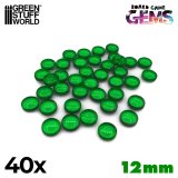 グリーンスタッフワールド[GSWD-4073］プラスチックジェム 12mm 　グリーン