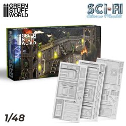 画像1: グリーンスタッフワールド[GSWD-4075]シリコン型 SFストラクチャーセット