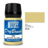 グリーンスタッフワールド[GSWD-4088]ドライブラシペイント-バターイエロー 30 ml