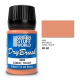 グリーンスタッフワールド[GSWD-4089]ドライブラシペイント-コーラルオレンジ30ml