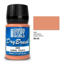 画像1: グリーンスタッフワールド[GSWD-4089]ドライブラシペイント-コーラルオレンジ30ml