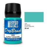 グリーンスタッフワールド[GSWD-4096]ドライブラシペイント -アルファターコイズ 30 ml