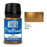グリーンスタッフワールド[GSWD-4106]メタリックドライブラシペイント - クルーズゴールド 30 ml