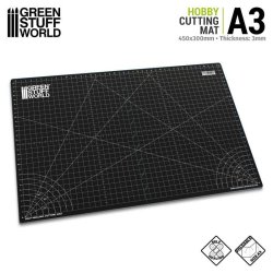 画像1: グリーンスタッフワールド[GSWD-4135]折り畳みカッターマット A3　ブラック　