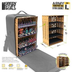 画像2: グリーンスタッフワールド[GSWD-12129]アーミー搬送バッグ用 追加キャビネット Lサイズ