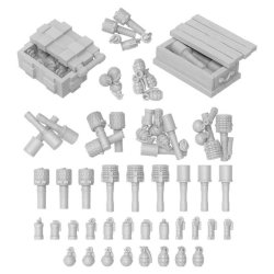 画像4: グリーンスタッフワールド[GSWD-12225]3Dプリントセット - 手榴弾 1:48
