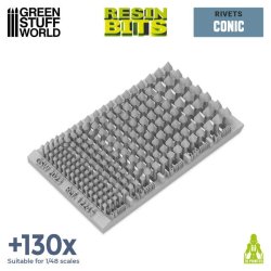 画像2: グリーンスタッフワールド[GSWD-12245]汎用 3Dプリントセット マイクロリベット 尖頭リベット(130個以上入)