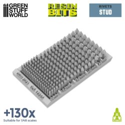 画像2: グリーンスタッフワールド[GSWD-12246]汎用 3Dプリントセット マイクロリベット スタッド（鋲）リベット(130個以上入)