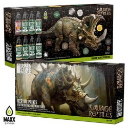 画像3: グリーンスタッフワールド[GSWC-12249]アクリル塗料セット サベージレプタイルズカラー