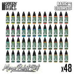 画像2: グリーンスタッフワールド[GSWC-12259]ベーシックメガペイントセット - Vol. 1(48本入)