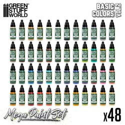画像3: グリーンスタッフワールド[GSWC-12260]ベーシックメガペイントセット - Vol. 2(48本入)