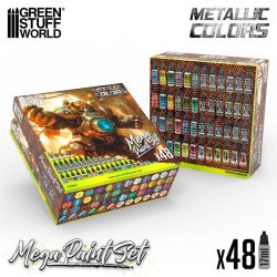 画像1: グリーンスタッフワールド[GSWC-12261]メタリックメガペイントセット(48本入)