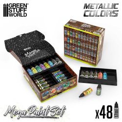 画像4: グリーンスタッフワールド[GSWC-12261]メタリックメガペイントセット(48本入)
