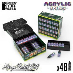 画像2: グリーンスタッフワールド[GSWC-12263]ディッピングインク メガペイントセット(48本入)