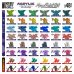 画像3: グリーンスタッフワールド[GSWC-12263]ディッピングインク メガペイントセット(48本入) (3)