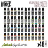 グリーンスタッフワールド[GSWC-12266］エアブラシ塗料 メガスターターセット Vol.2（48色入）