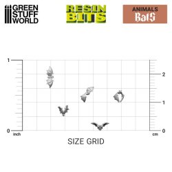 画像3: グリーンスタッフワールド[GSWD-12295]ジオラマアクセサリー 3Dプリントセット コウモリ(24個入)