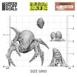 画像3: グリーンスタッフワールド[GSWD-12299]3Dプリントセット - モンスタースパイダー