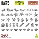 グリーンスタッフワールド[GSWD-12300]3Dプリントセット - 水生生物