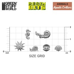 画像3: グリーンスタッフワールド[GSWD-12300]3Dプリントセット - 水生生物