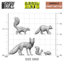 画像3: グリーンスタッフワールド[GSWD-12302]3Dプリントセット - 森の動物