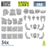 グリーンスタッフワールド[GSWD-12306]3Dプリントセット - 小さなオークプレート