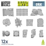 グリーンスタッフワールド[GSWD-12317]3Dプリントセット オークのプレート(大)