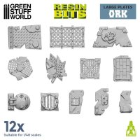 グリーンスタッフワールド[GSWD-12317]3Dプリントセット オークのプレート(大)