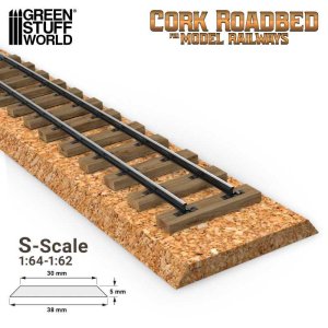 画像1: グリーンスタッフワールド[GSW-12341]S Cork Roadbed (1)