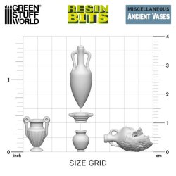 画像3: グリーンスタッフワールド[GSWD-12359]3Dプリントセット - 古代の壺